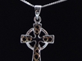Celtic Cross with gold plate 