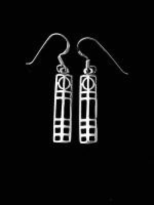 Rennie Mackintosh Style Medium Drop Earrings