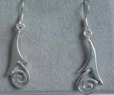 Irish Celtic Spiral Earrings