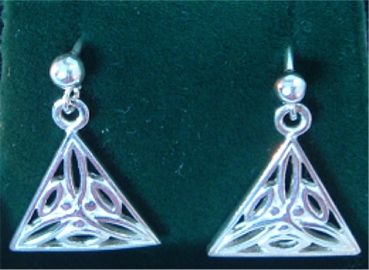 SH3- Celtic Triangle Earrings