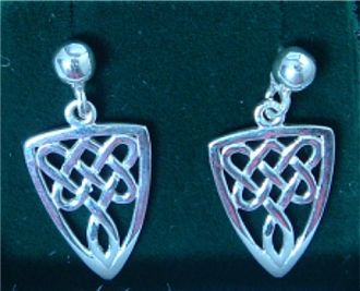 SH2- Celtic Shield Earrings